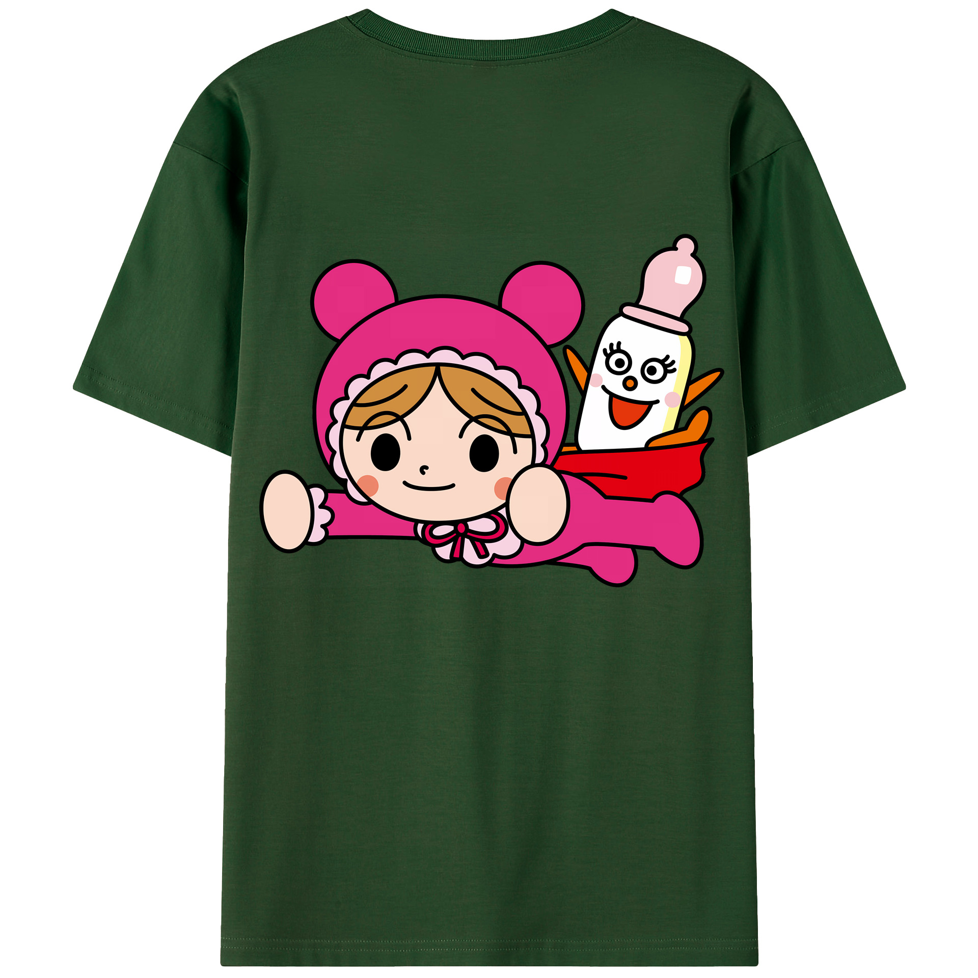 （画像用） アンパンマン Anpanman 綿100％半袖Tシャツ（背面プリント）